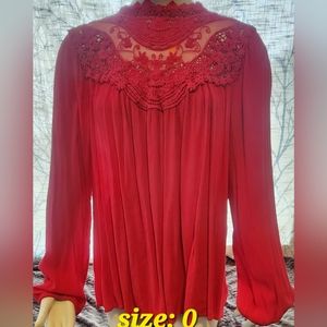 Torrid Red Blouse